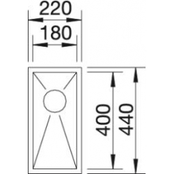 Zlewozmywak Blanco ZEROX 180-IF bez korka automatycznego 517236